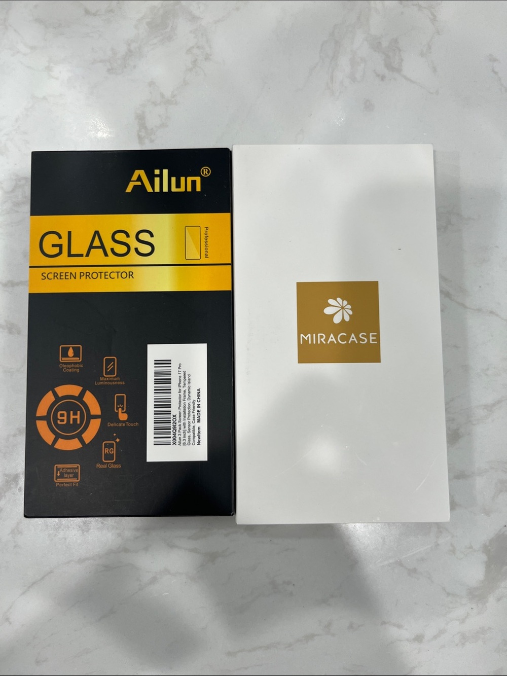 Ailun Black and Yellow Tempered Glass Screen Protector